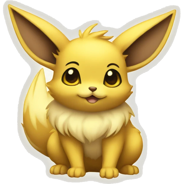 Yellow Electric Mouse Eevee emoji
