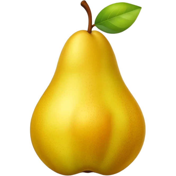  sarı Pear emoji