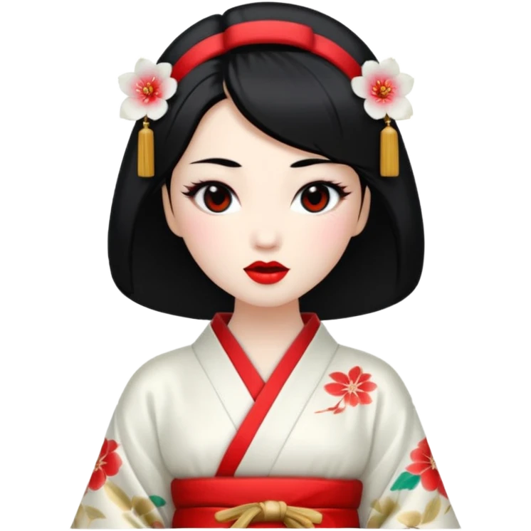 geisha singing emoji