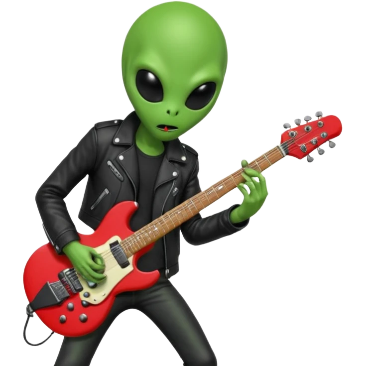 rock player alien emoji