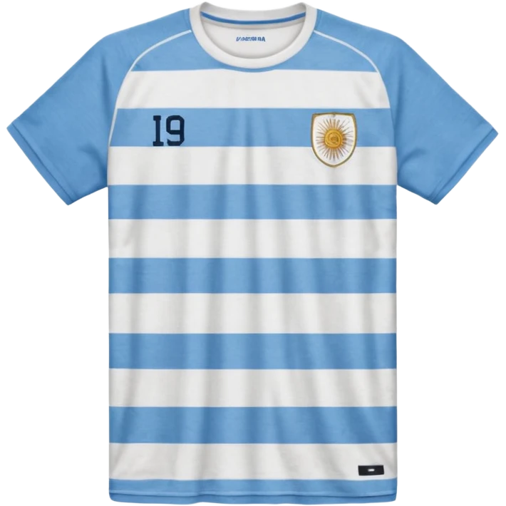 Argentina soccer tshirt emoji