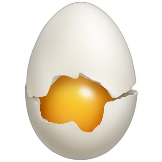 the egg is hatching today a person watched a egg hatch  emoji