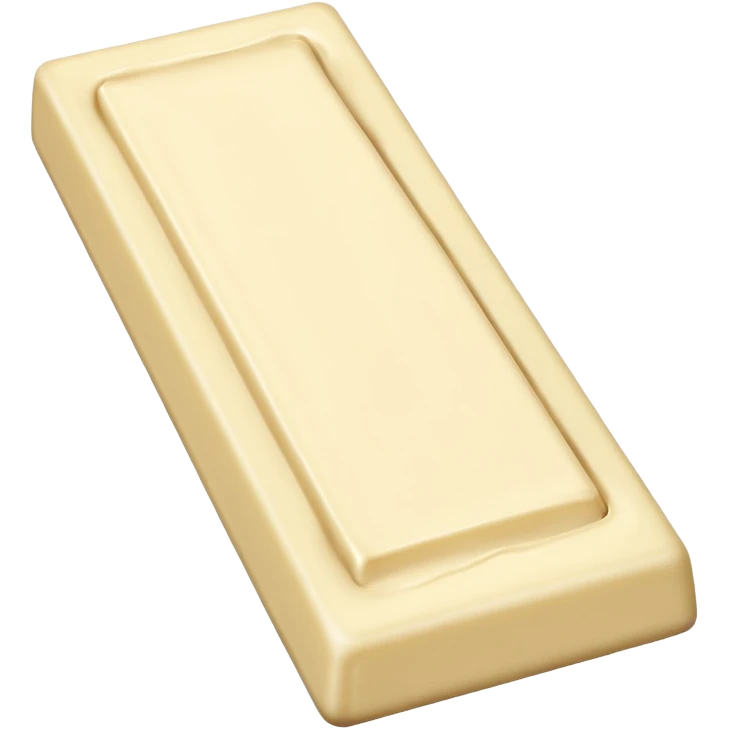 White chocolate bar emoji