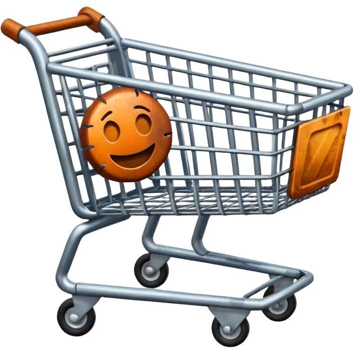 shopping cart damaged emoji