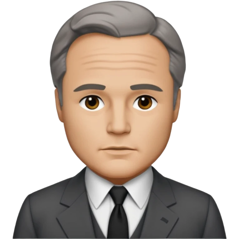 Marlon Brando with dark gray suit emoji