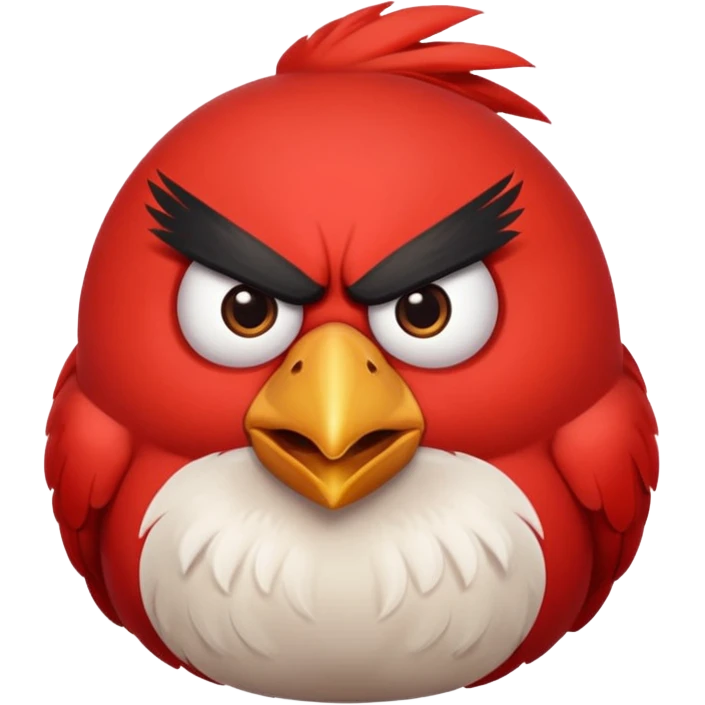 Angry bird emoji