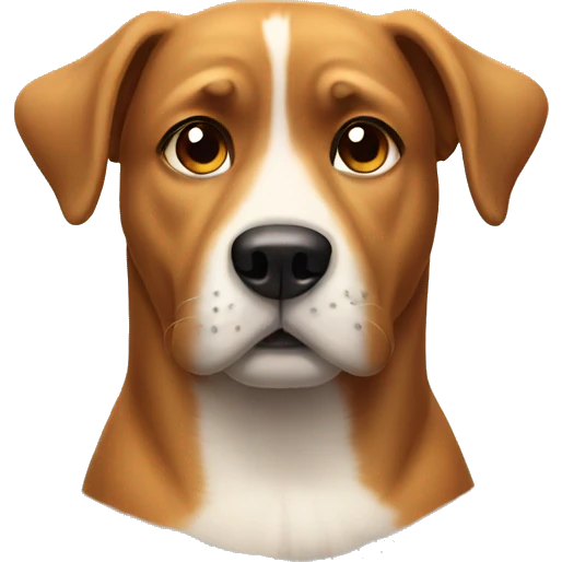 Dog giving a side eye emoji