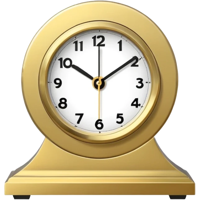 modern mantel clock emoji