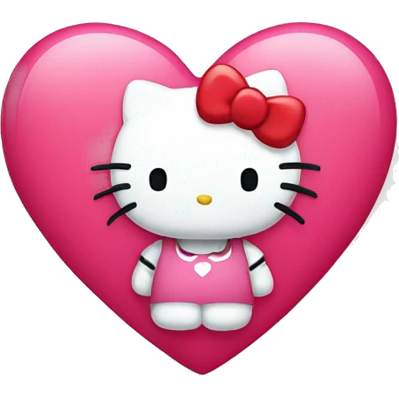 hello kitty heart emoji