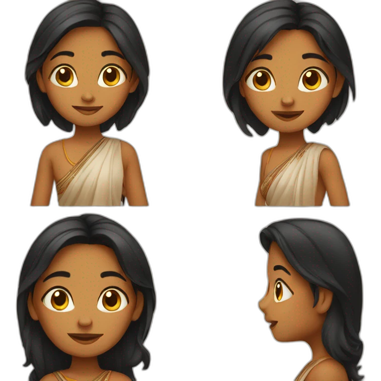Indian girl  emoji