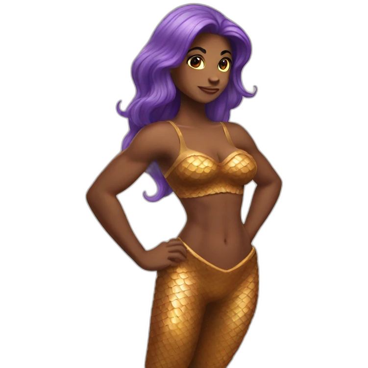 muscular mermaid emoji