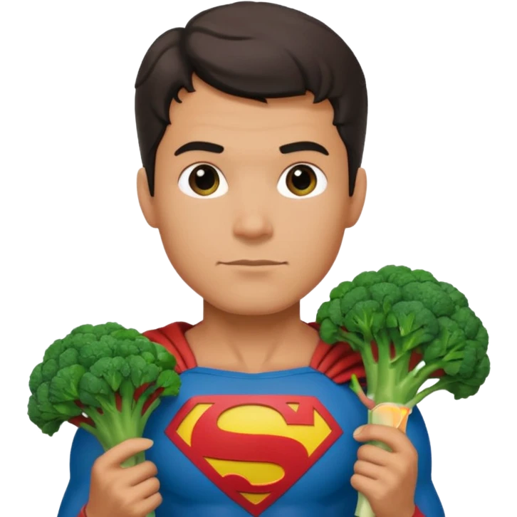 brocoli superman emoji
