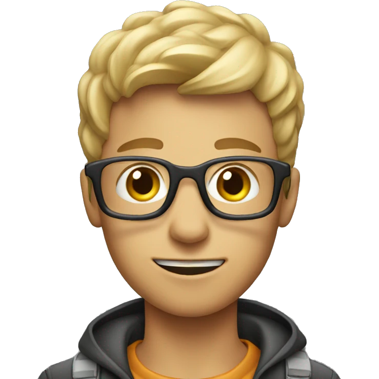 Young Man with camera  emoji