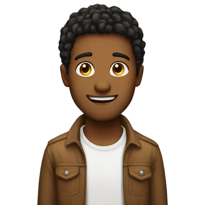 Cute guy emoji