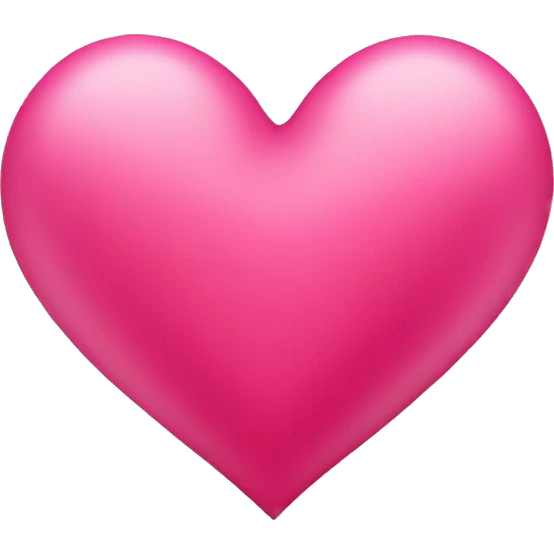Tango pink color heart emoji