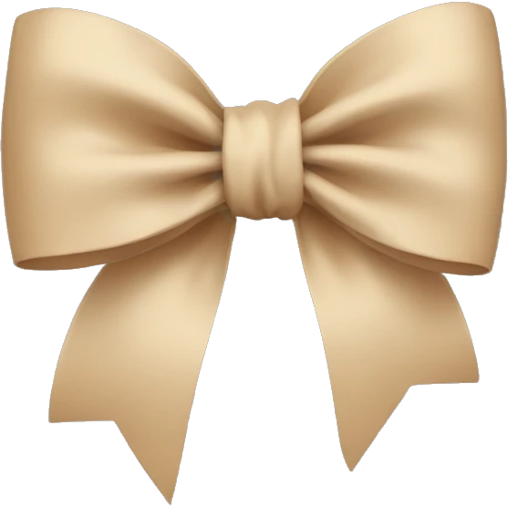 Beige bow  emoji
