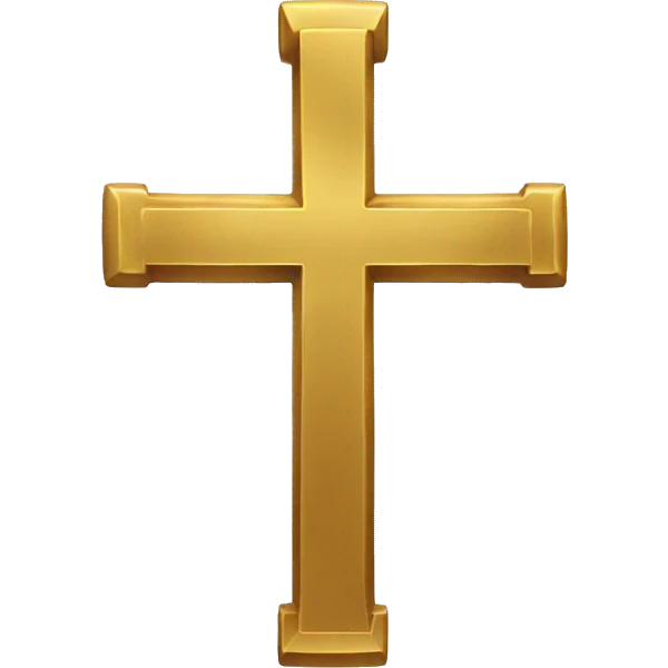 Golden cross emoji