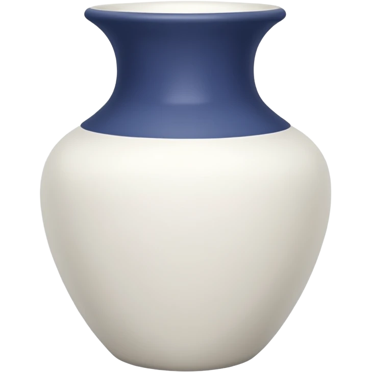 vaso branco sem flores e desenhos emoji