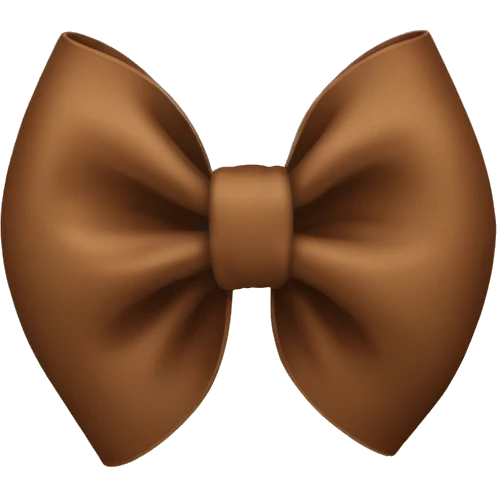 Brown bow emoji