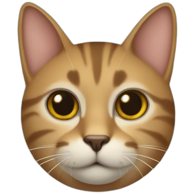 Gato lambendo emoji