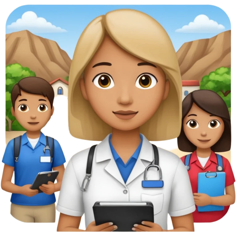 Student Leader + clipboard, Tour Group. emoji