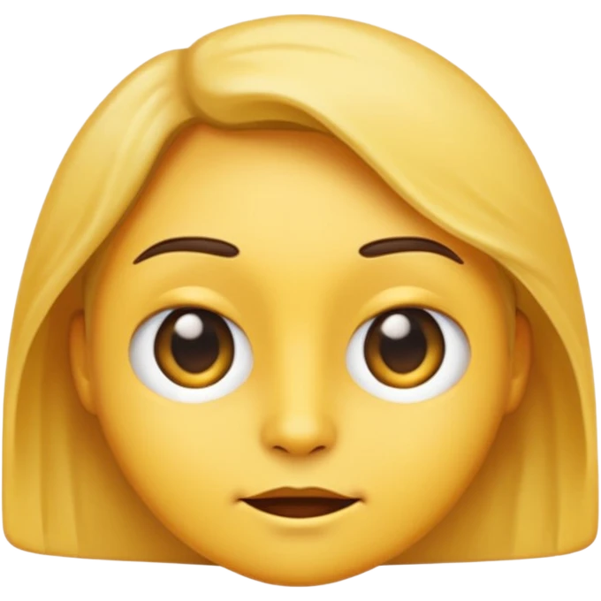 A regular emoji giving a side eye to the viewer emoji