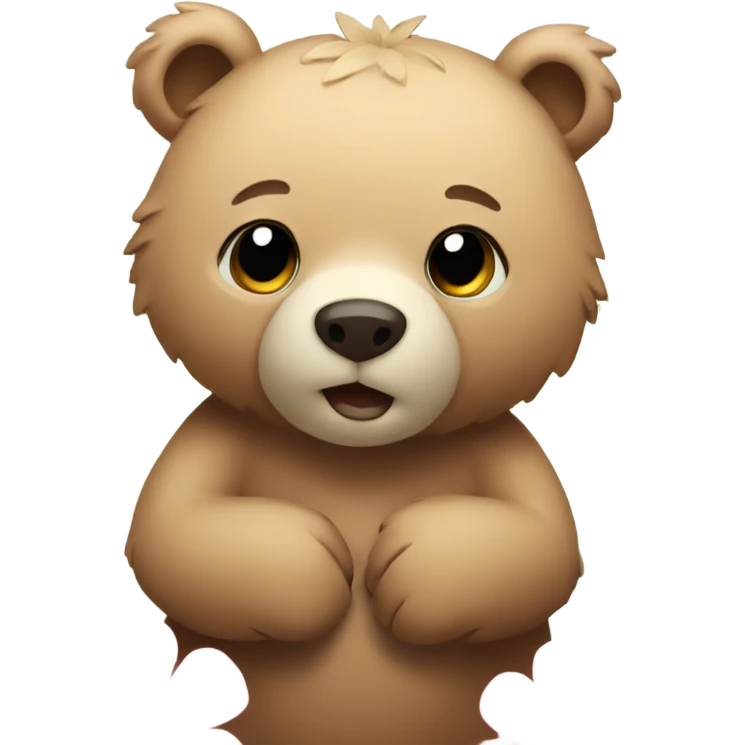 Bear with flowers  emoji