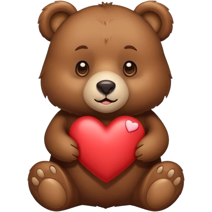 Bear with heart emoji