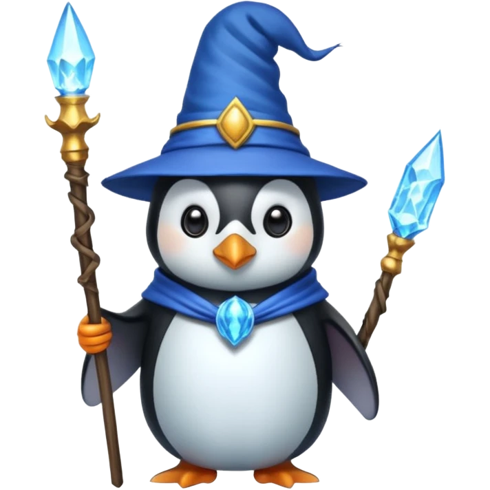 Penguin Wizard emoji