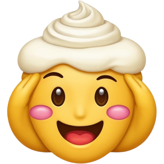Emoji pervertita e panna in faccia emoji