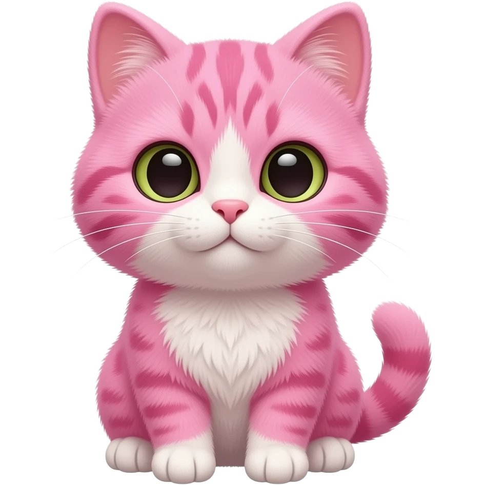 pink cat stuffed animal emoji