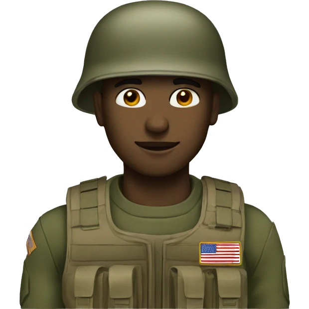 Soldier serius emoji