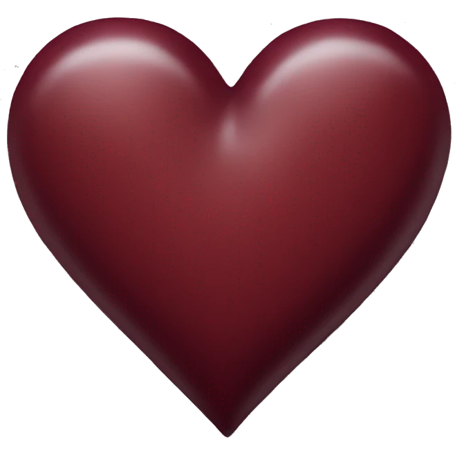 Maroon heart emoji