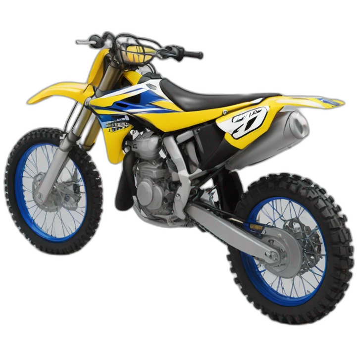 Yamaha 125YZ sur roue arrière emoji