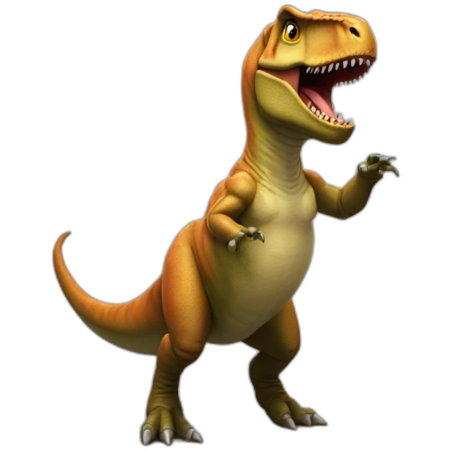 T-rex qui danse emoji