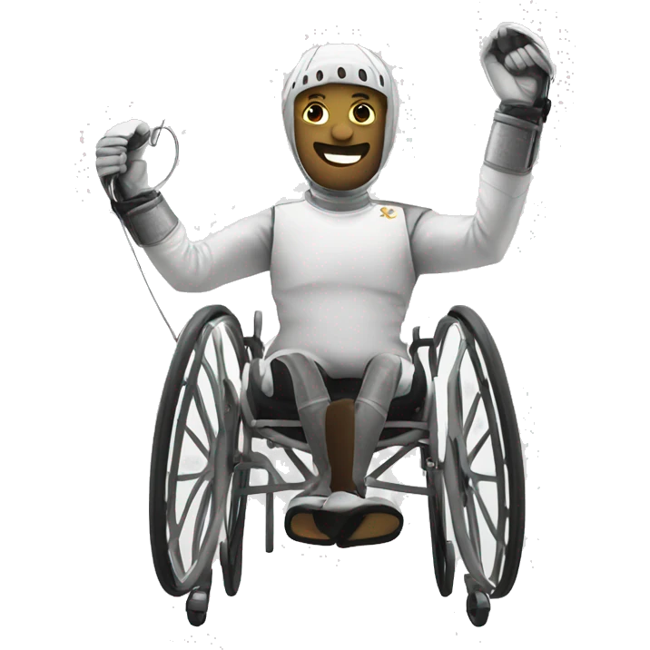wheelchair fencing emoji