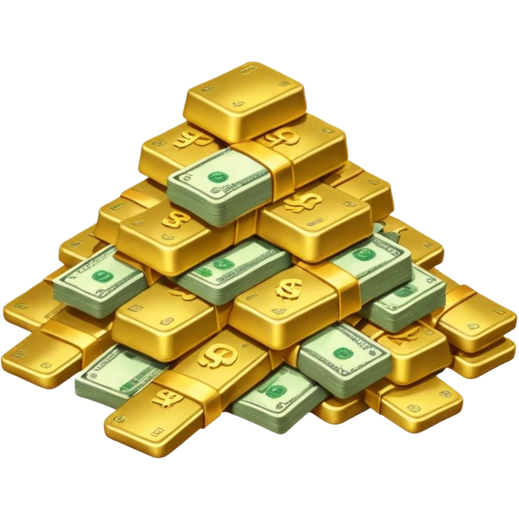 money in a glitter $  emoji