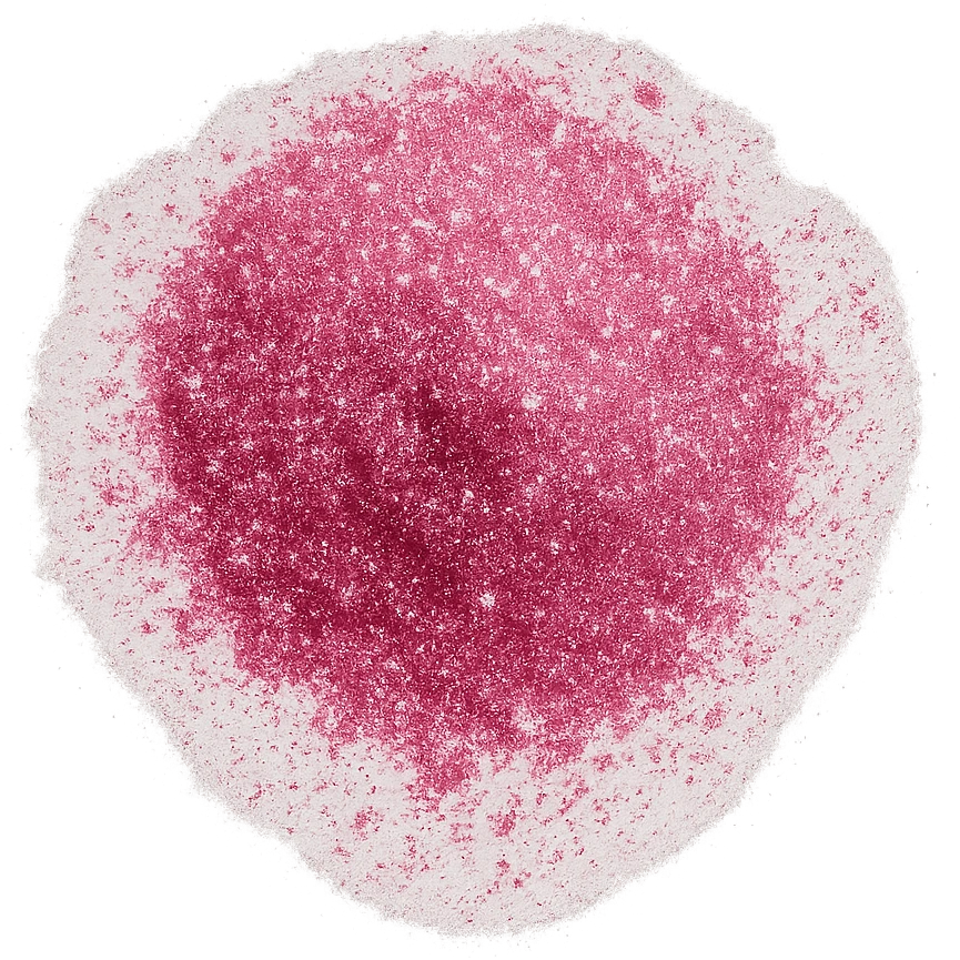 pink glittery powder, sparkling, shimmering, loose cosmetic, close-up, highly detailed beauty product, no background emoji