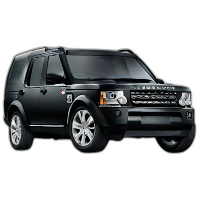 Land Rover Discovery 3 black color emoji