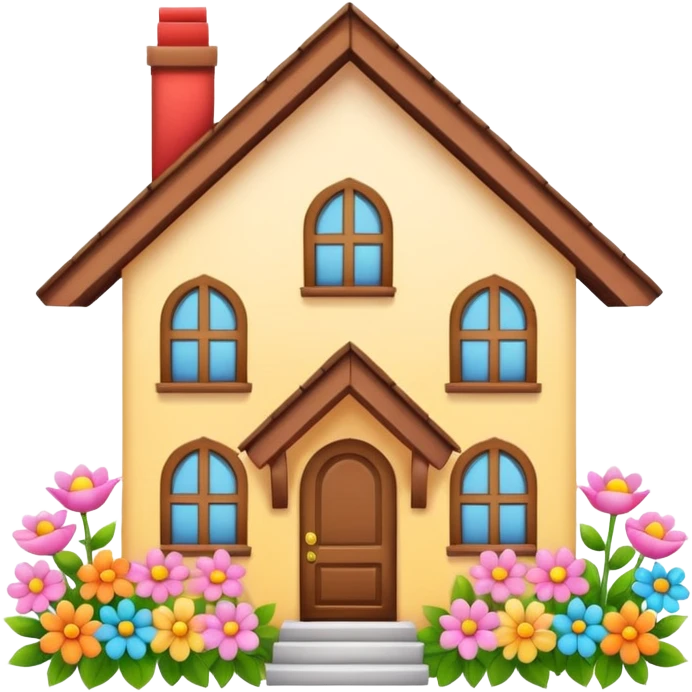 house made flowers emoji