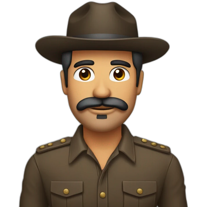 Hombre latino maduro con barba emoji