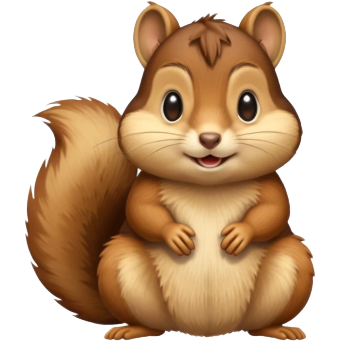 chipmunk with cheeks full emoji