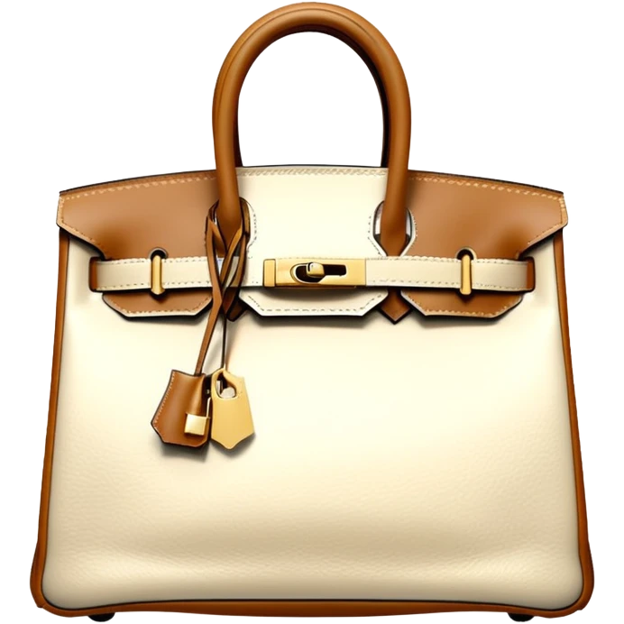 hermes birkin cream color bag emoji