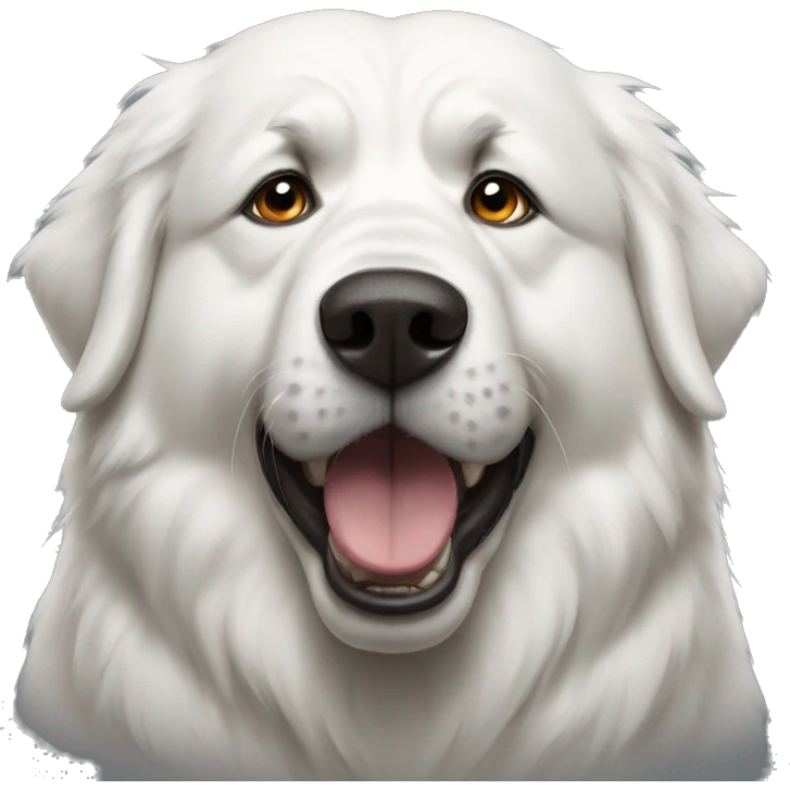 Angry Great Pyrenees  emoji