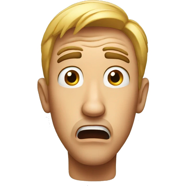 shocked man emoji