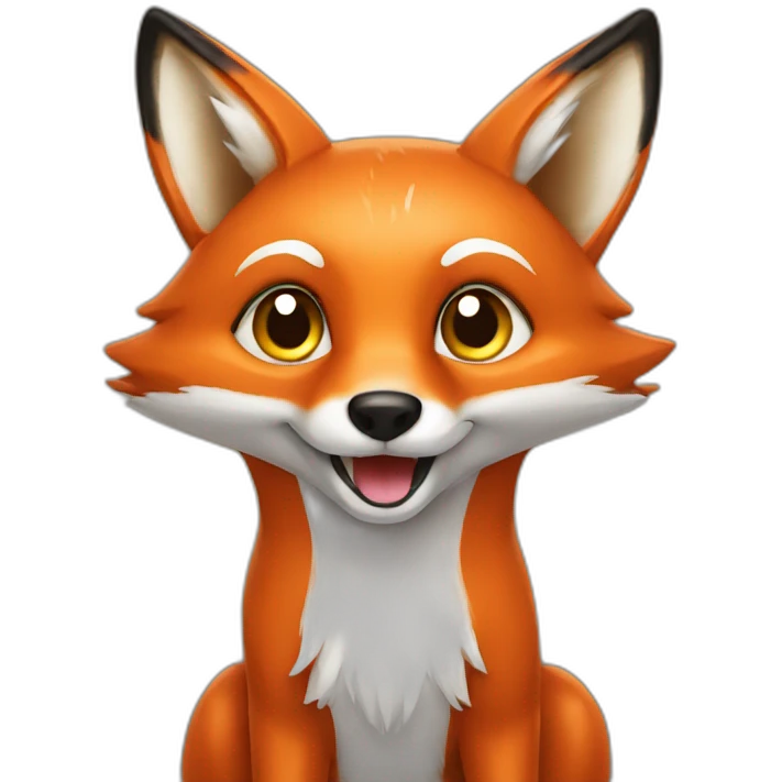 fox say hi emoji
