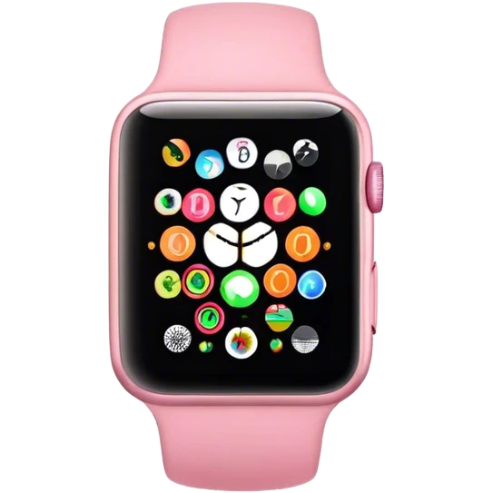 pink apple watch emoji
