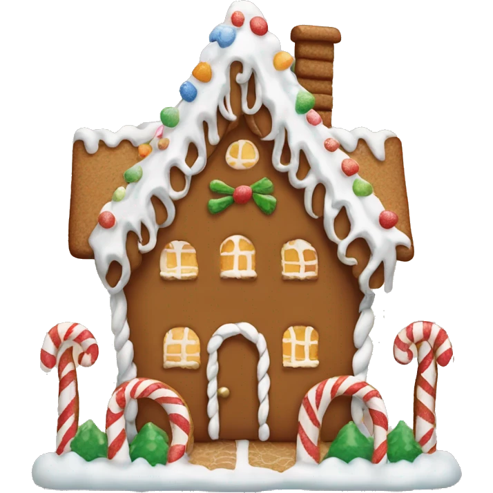 Gingerbread house emoji