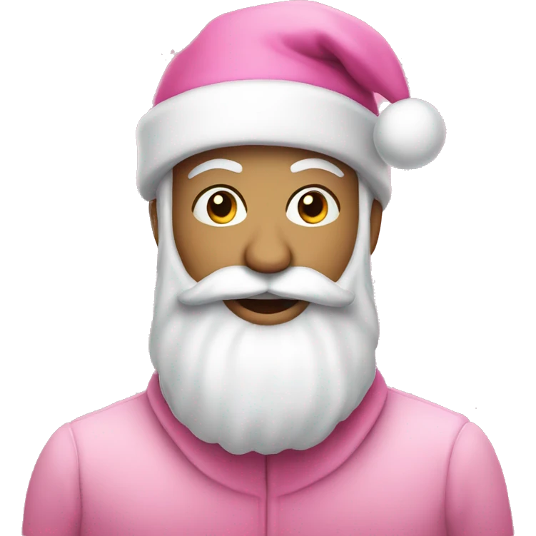 Pink christmas emoji