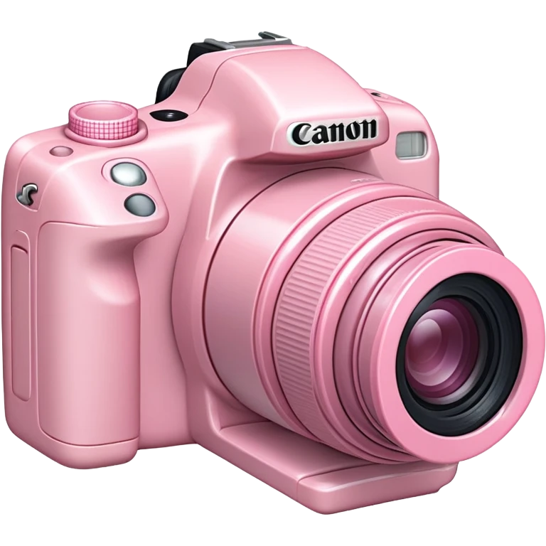 Light pink canon camera emoji